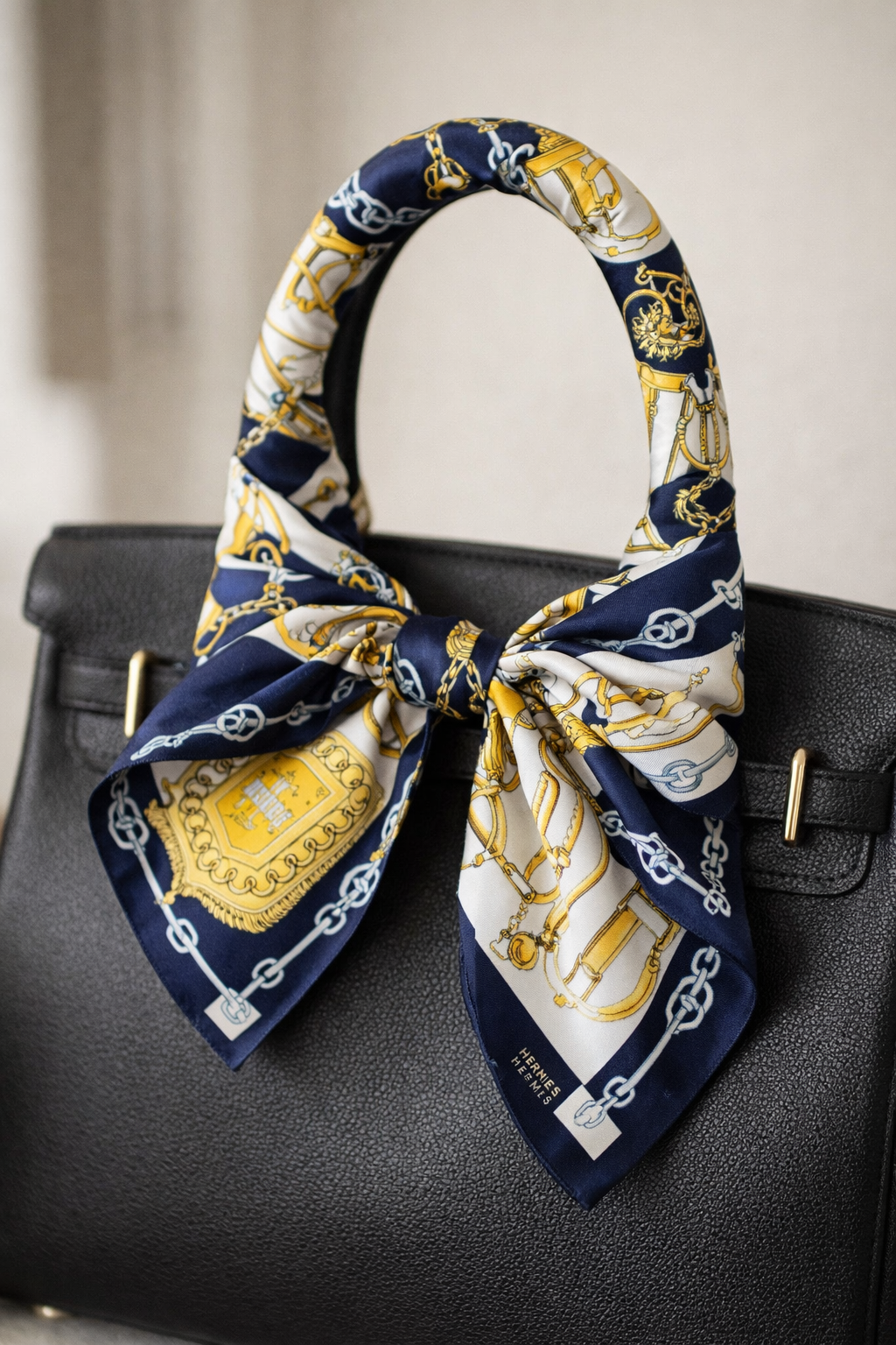 Hermès Carré 90 „Cliquetis" Seidentuch – Made in France